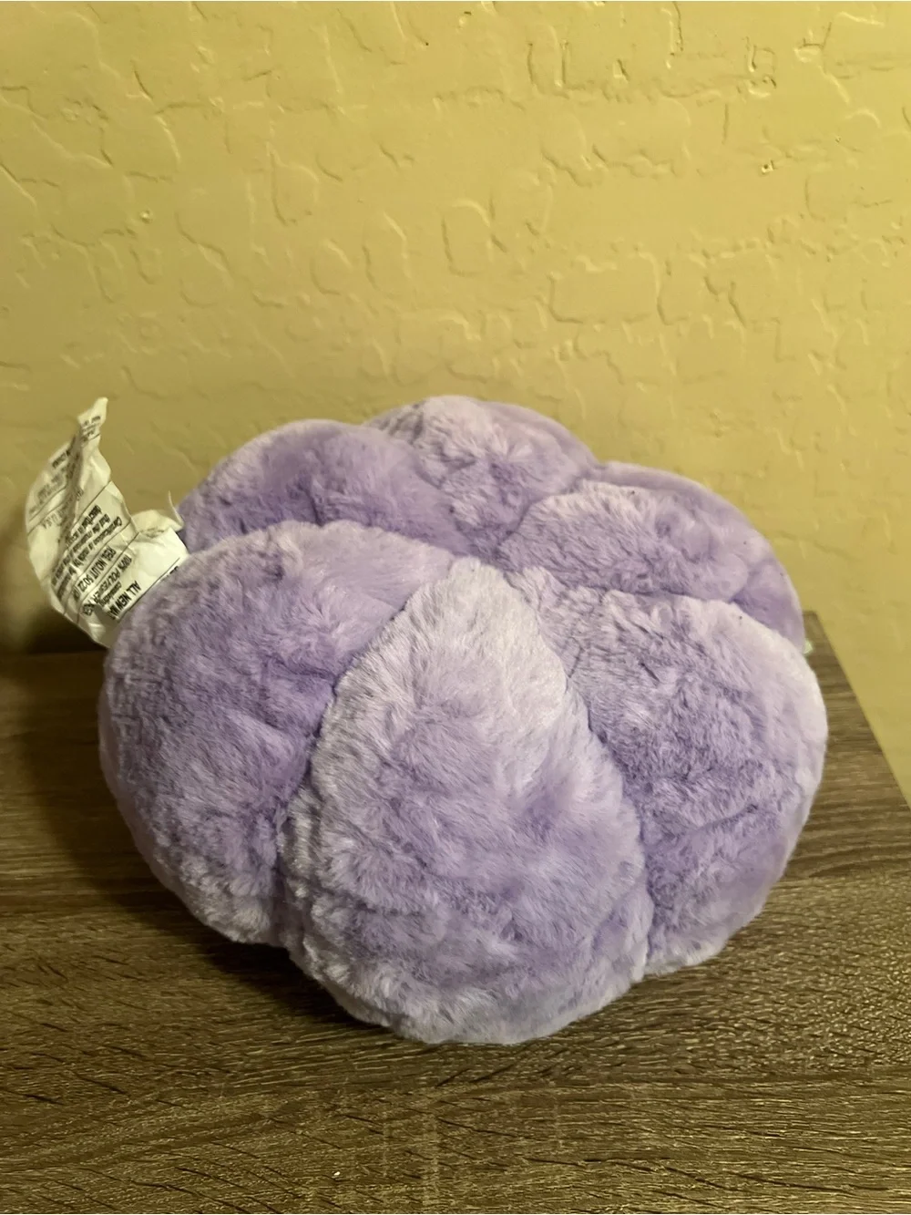 Target Hyde & Eek Plush Pumpkin Throw Pillow Purple Silver Halloween NWT